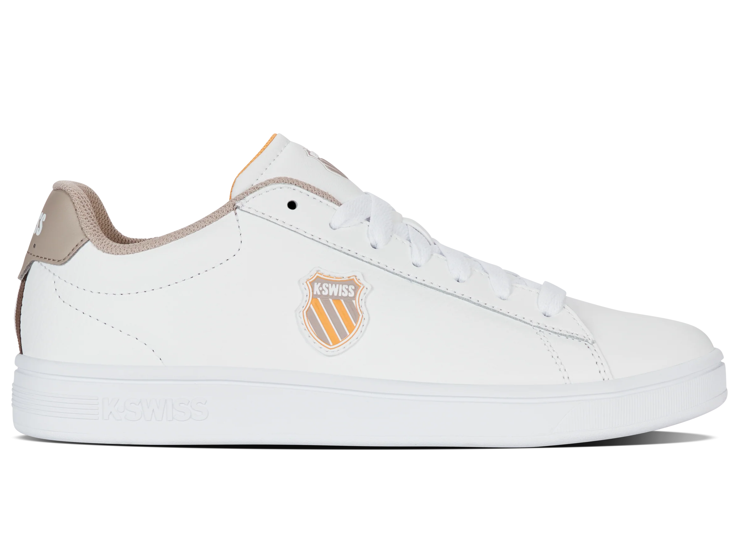04412-988-M | COURT SHIELD II | WHITE/TAUPE/JURASSIC GOLD
