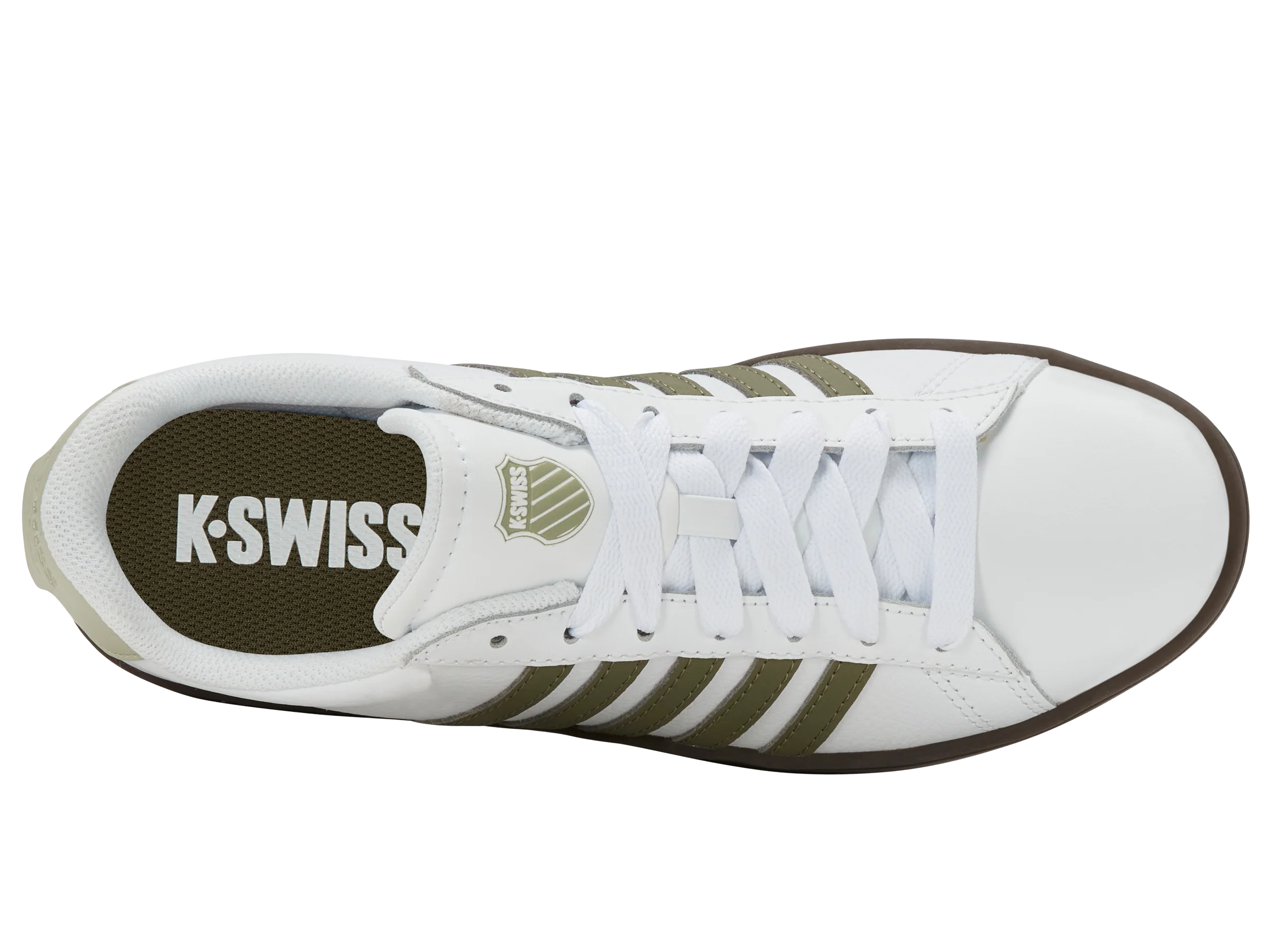 04413-125-M | COURT TIEBREAK II | WHITE/BURNT OLIVE/COLA GUM/ALFALFA - Image 6