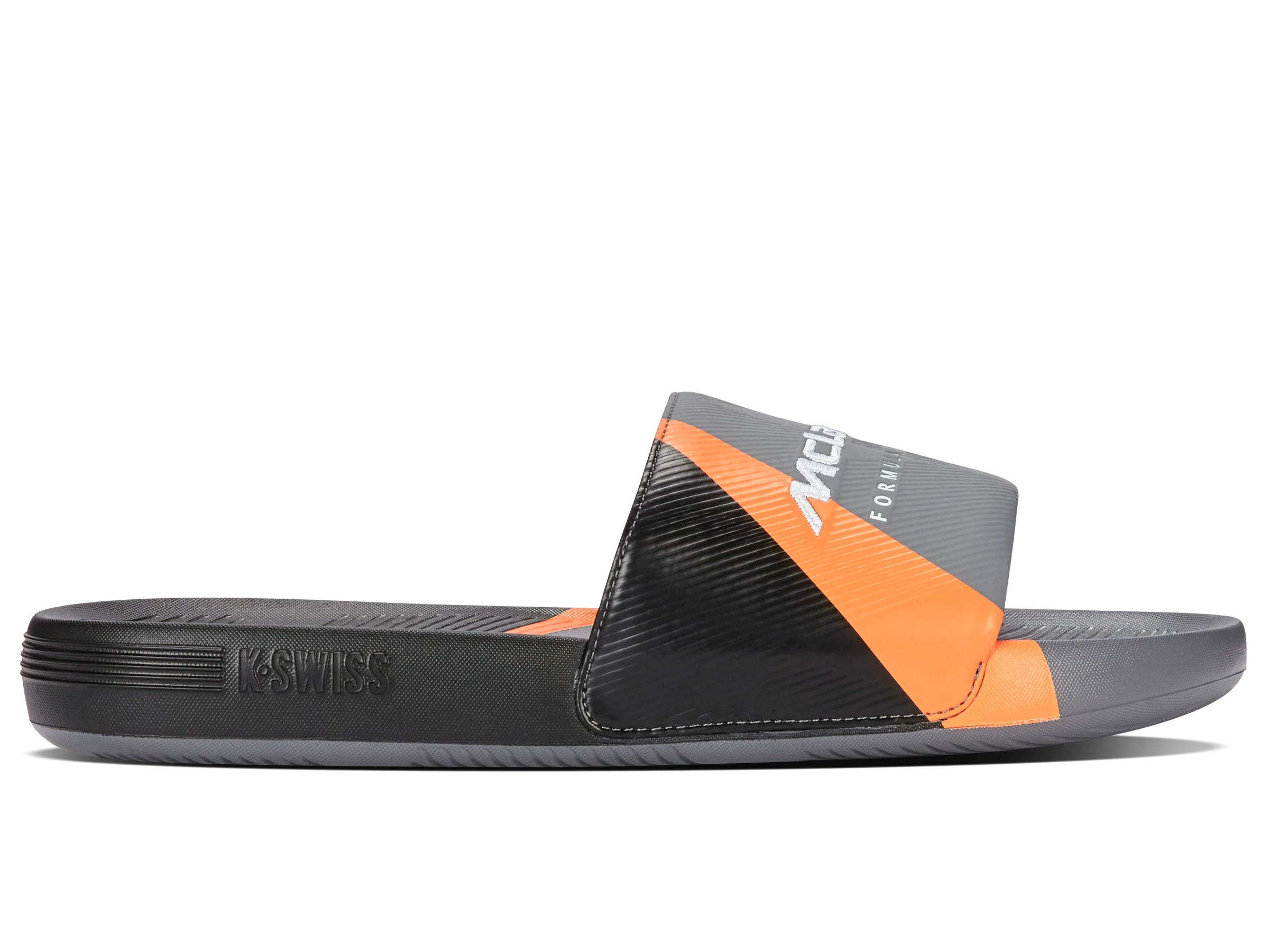 04422-090-M | SLIDE SANDAL X MCLAREN F1 TEAM | ANTHRACITE/BLACK/PAPAYA
