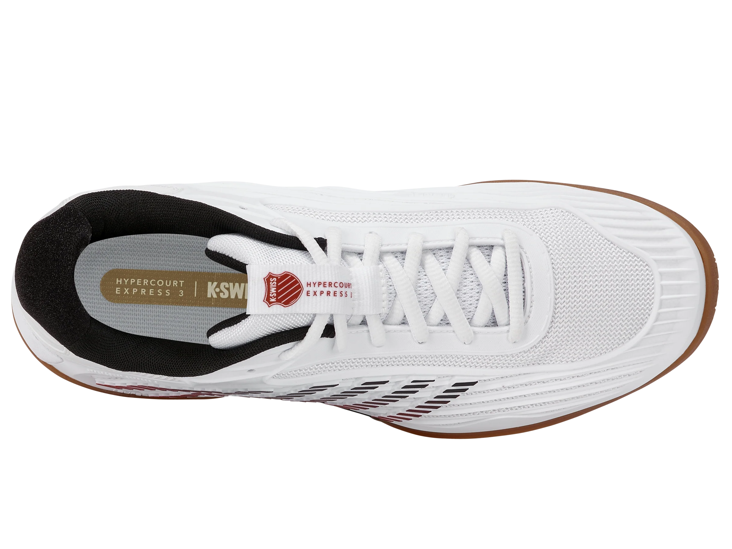 04607-104-M | HYPERCOURT EXPRESS 3 INDOOR | WHITE/BLACK/HIGH RISK RED - Image 7