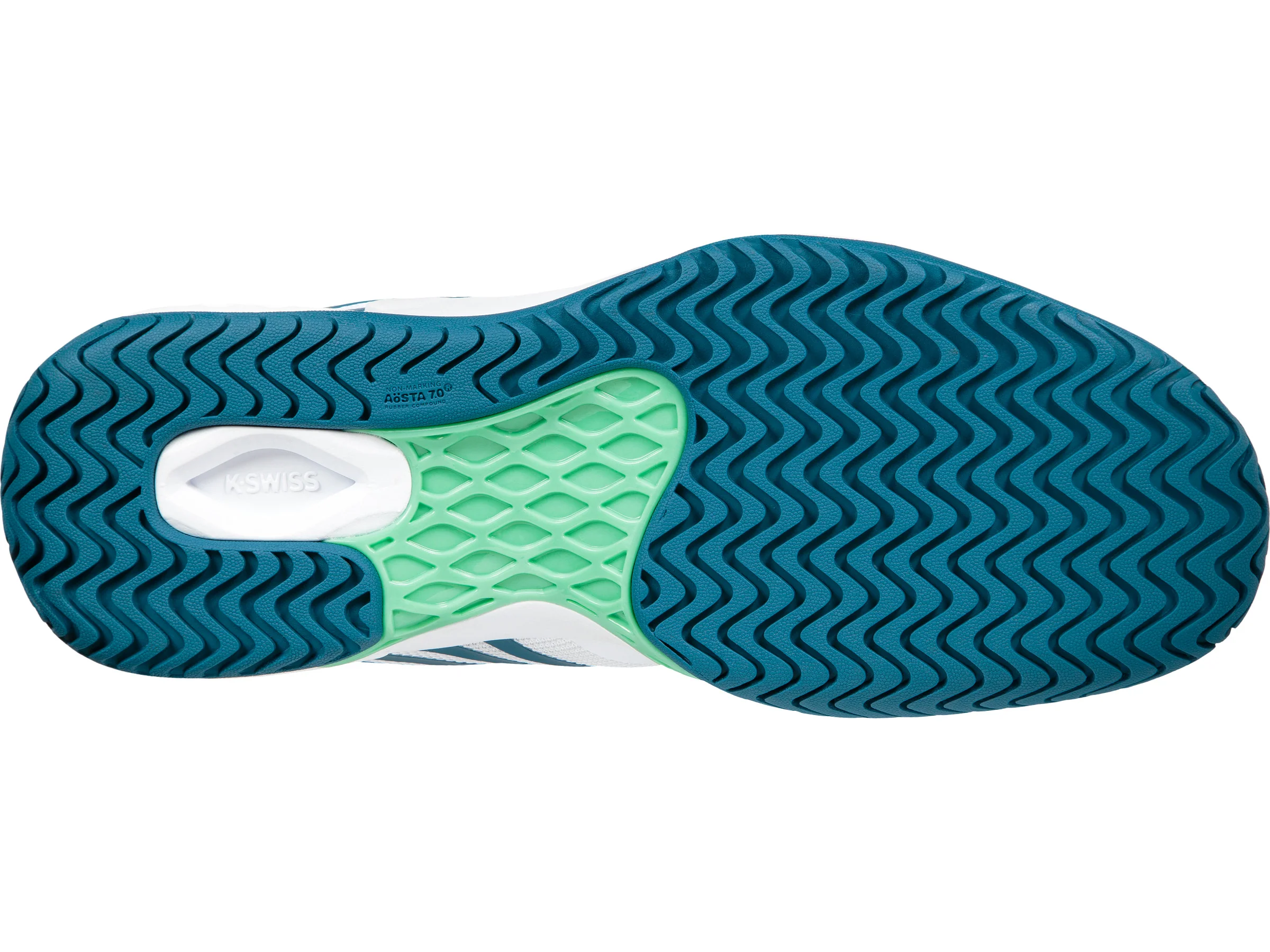 06134-184-M | MENS AERO COURT | WHITE/CORSAIR/SPRING BUD - Image 6