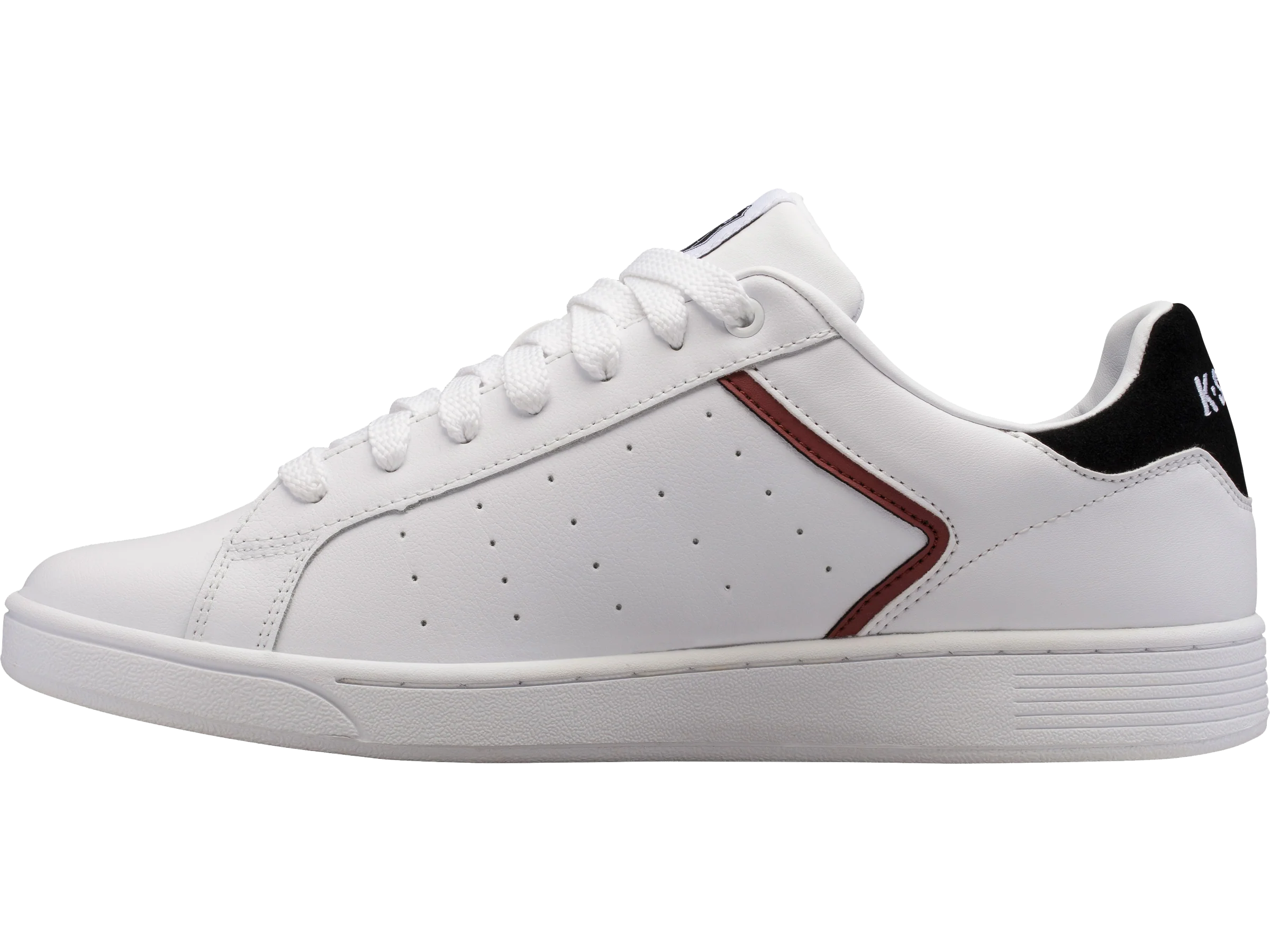 06347-123-M | MENS CLEAN COURT II CMF | WHITE/BLACK/COWHIDE - Image 5
