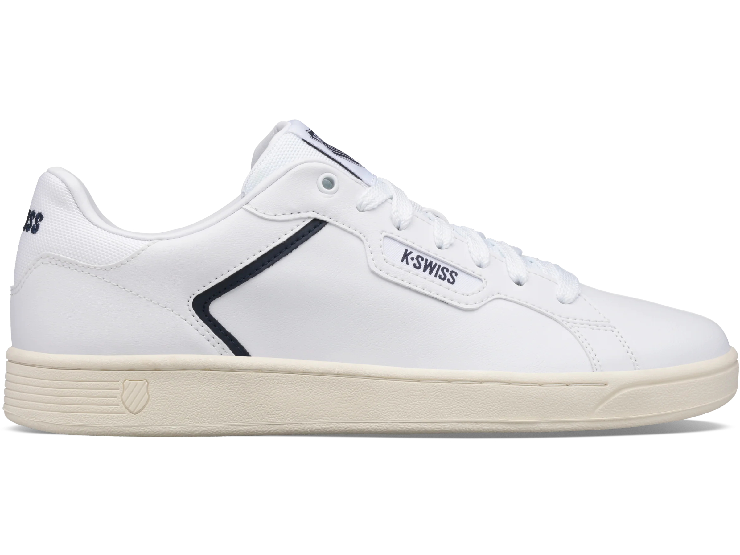 06347-159-M | MENS CLEAN COURT II CMF | WHITE/NAVY/ANTIQUE WHITE