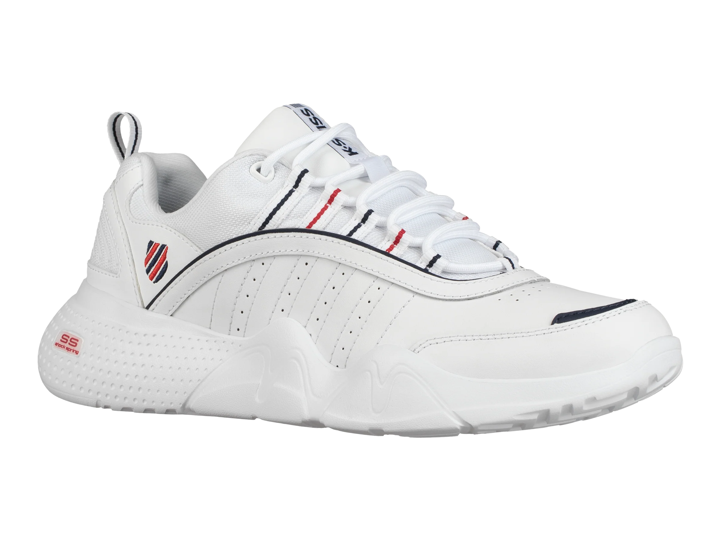 06398-159-M | MENS CR-CASTLE | WHITE/NAVY/RIBBON RED - Image 2