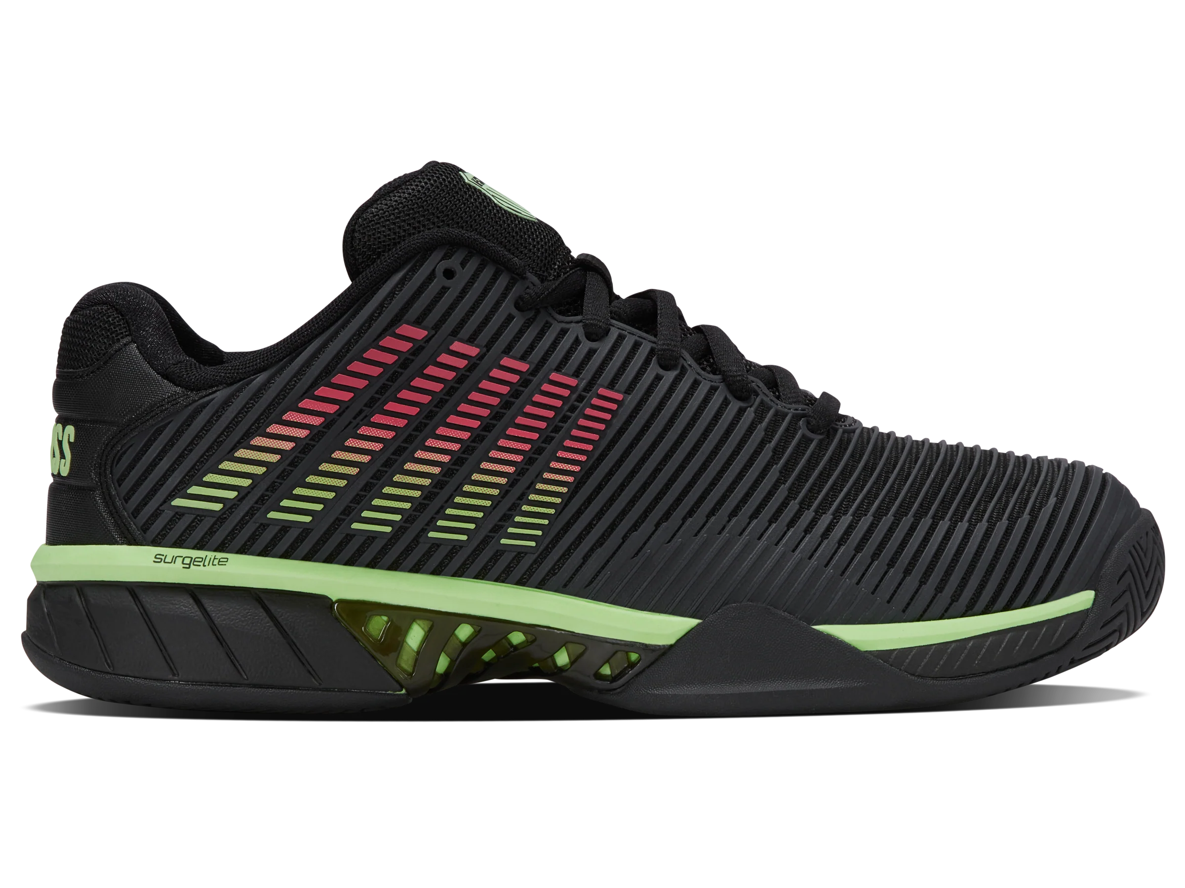 06613-011-M | HYPERCOURT EXPRESS 2 | BLACK/SOFT NEON GREEN/NEON LAVA