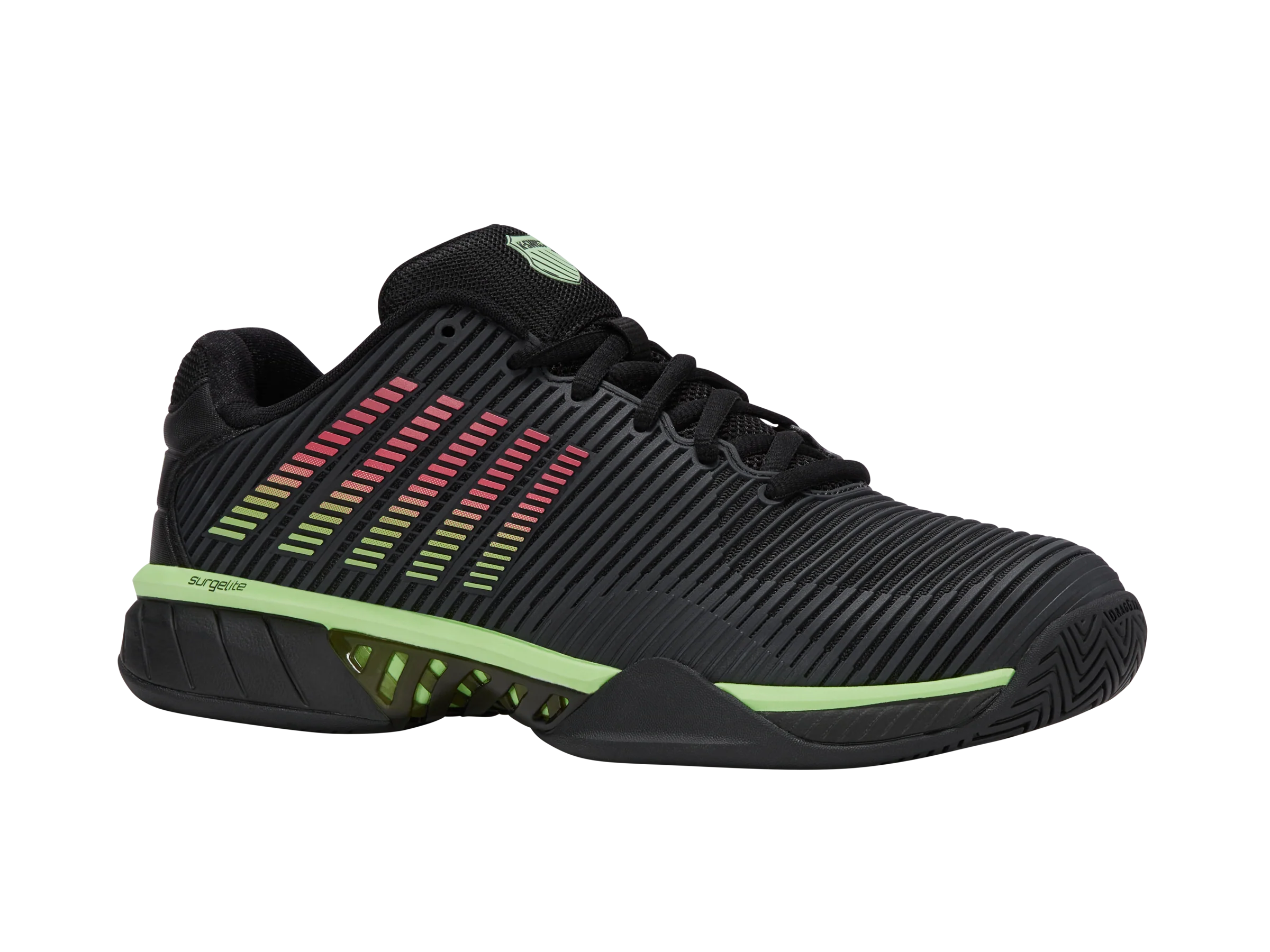 06613-011-M | HYPERCOURT EXPRESS 2 | BLACK/SOFT NEON GREEN/NEON LAVA - Image 2