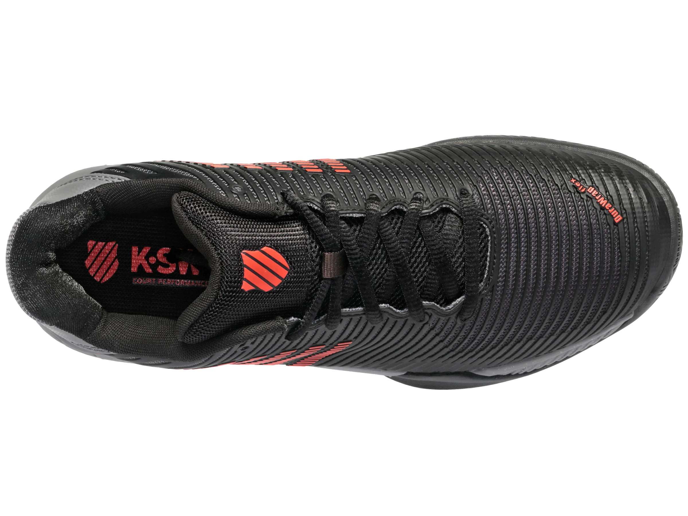 06613-042-M | HYPERCOURT EXPRESS 2 | JET BLACK/STEEL GRAY/SPICY ORANGE - Image 7