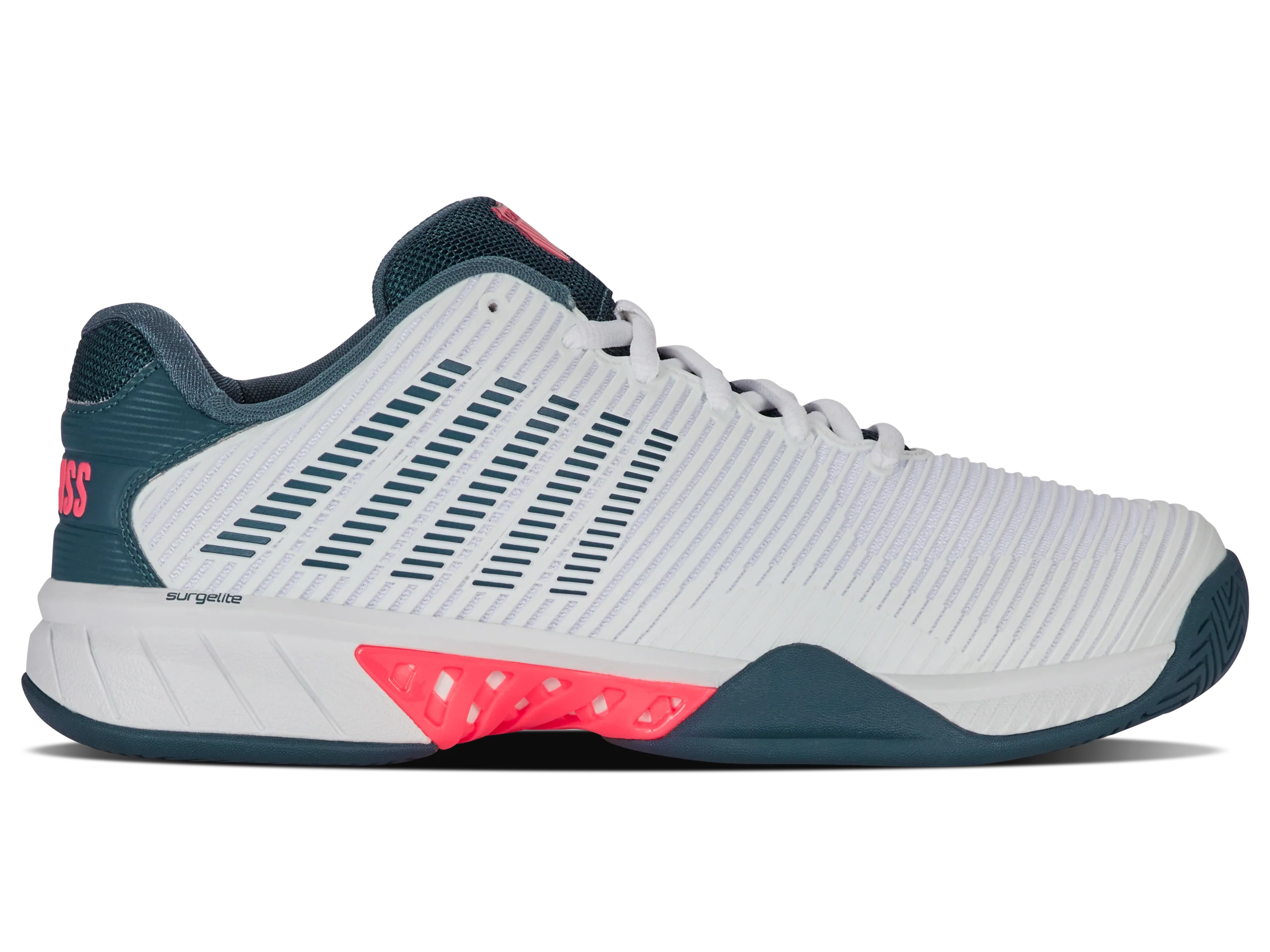 06613-129-M | HYPERCOURT EXPRESS 2 | WHITE/STARGAZER/NEON BLAZE