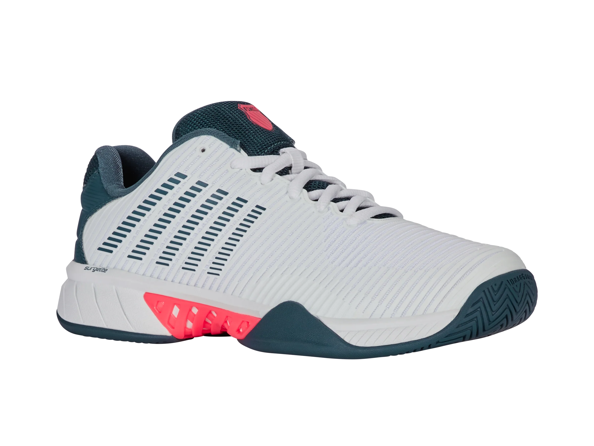 06613-129-M | HYPERCOURT EXPRESS 2 | WHITE/STARGAZER/NEON BLAZE - Image 2
