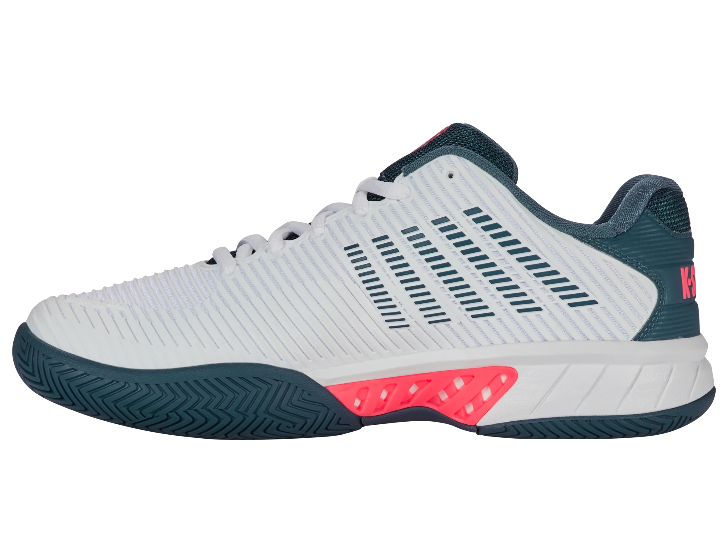 06613-129-M | HYPERCOURT EXPRESS 2 | WHITE/STARGAZER/NEON BLAZE - Image 5
