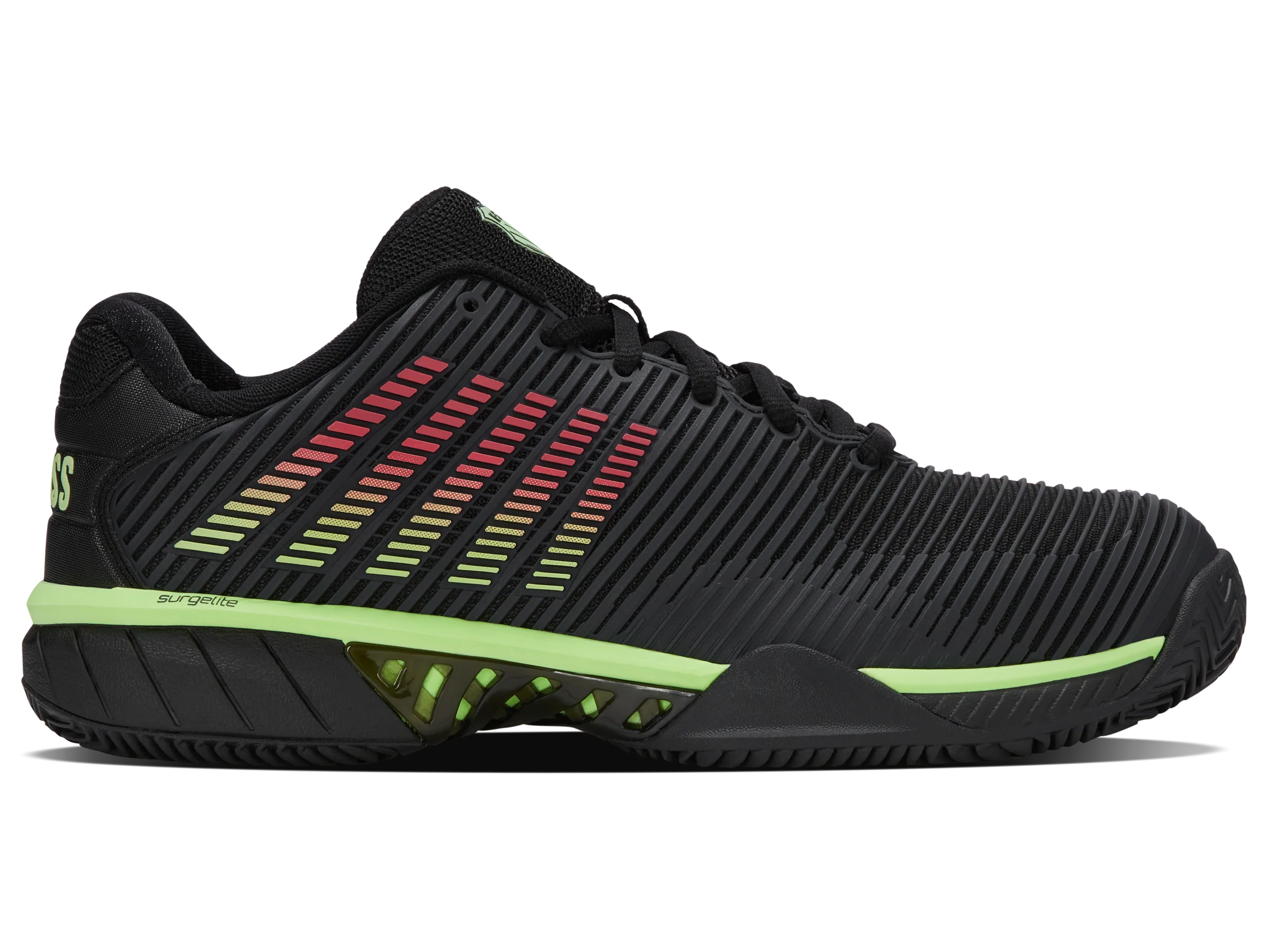 06614-034-M | HYPERCOURT EXPRESS 2 CLAY | BLACK/SOFT NEON GREEN/NEON LAVA