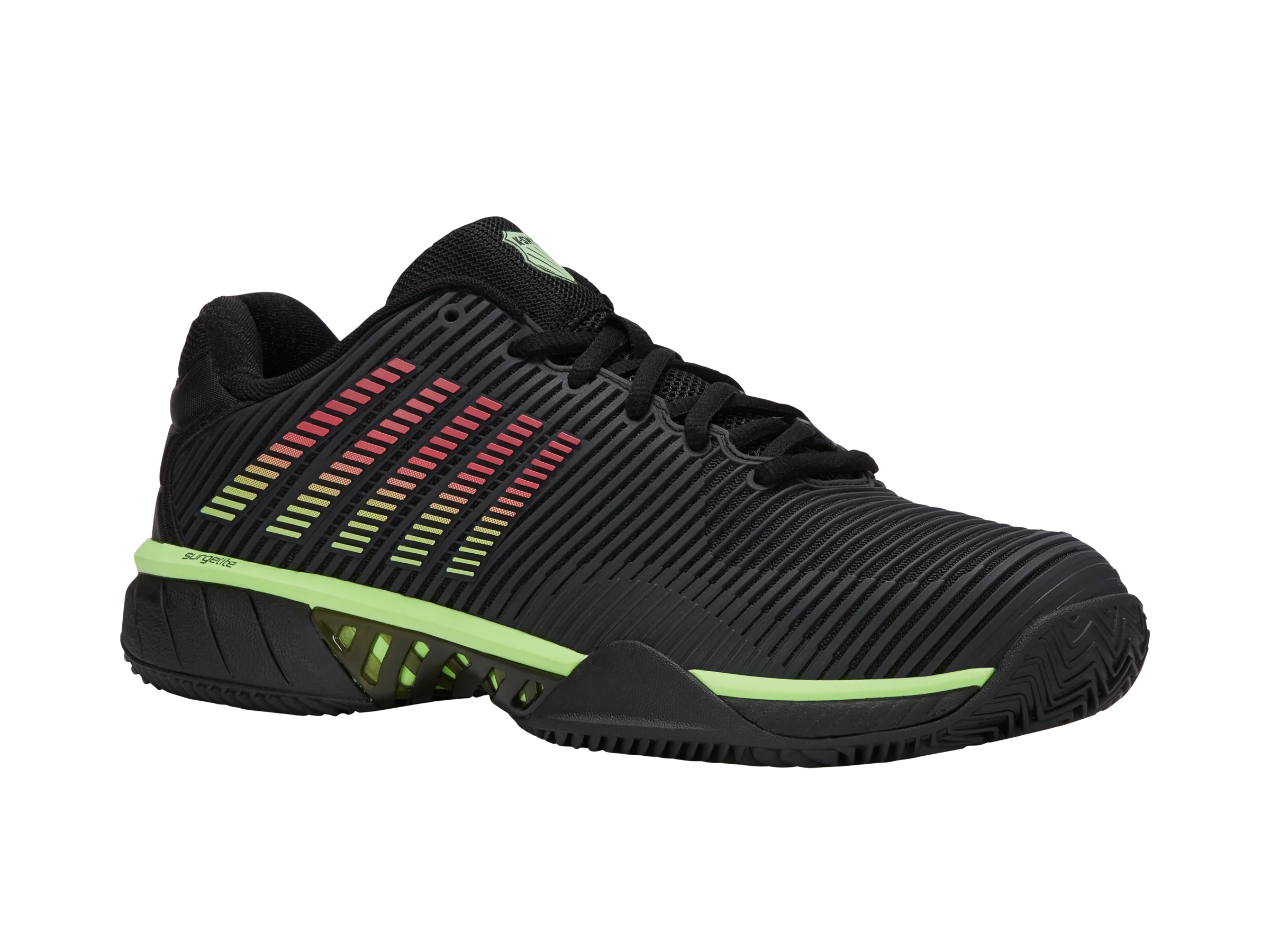 06614-034-M | HYPERCOURT EXPRESS 2 CLAY | BLACK/SOFT NEON GREEN/NEON LAVA - Image 2