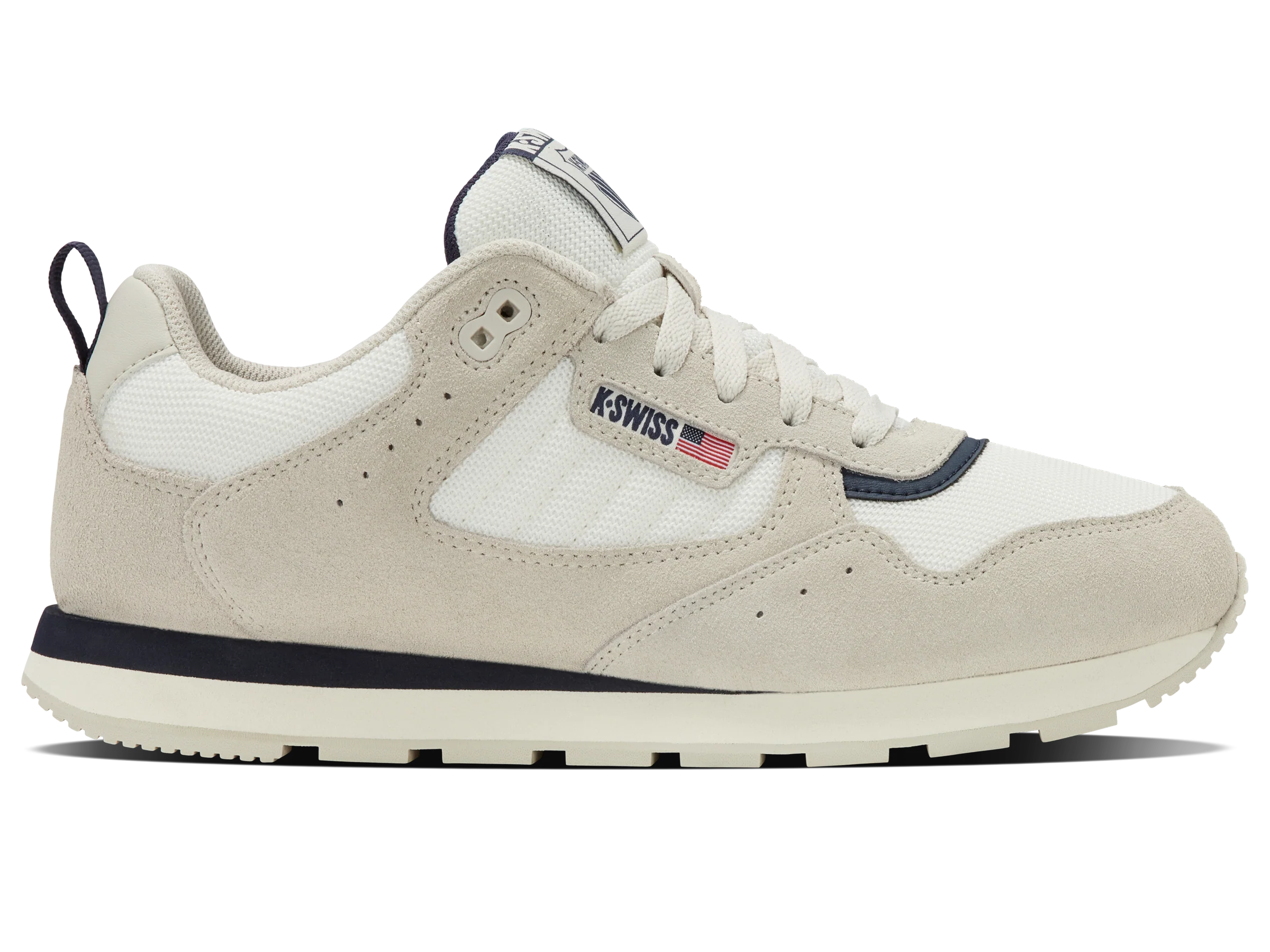 09459-134-M | VISTA RUNNER T | SNOW WHITE/LIGHT GRAY/NAVAL ACADEMY