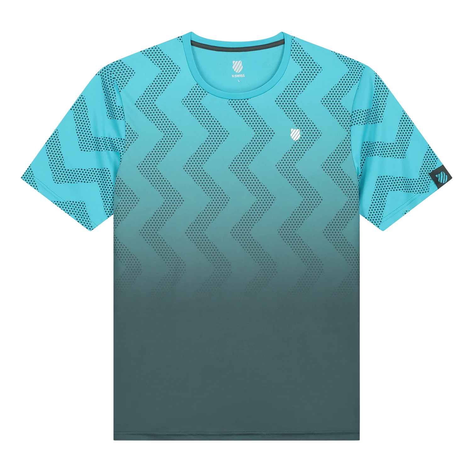 104911-456 | HYPERCOURT PRINT CREW | SCUBA BLUE / DARK SHADOW