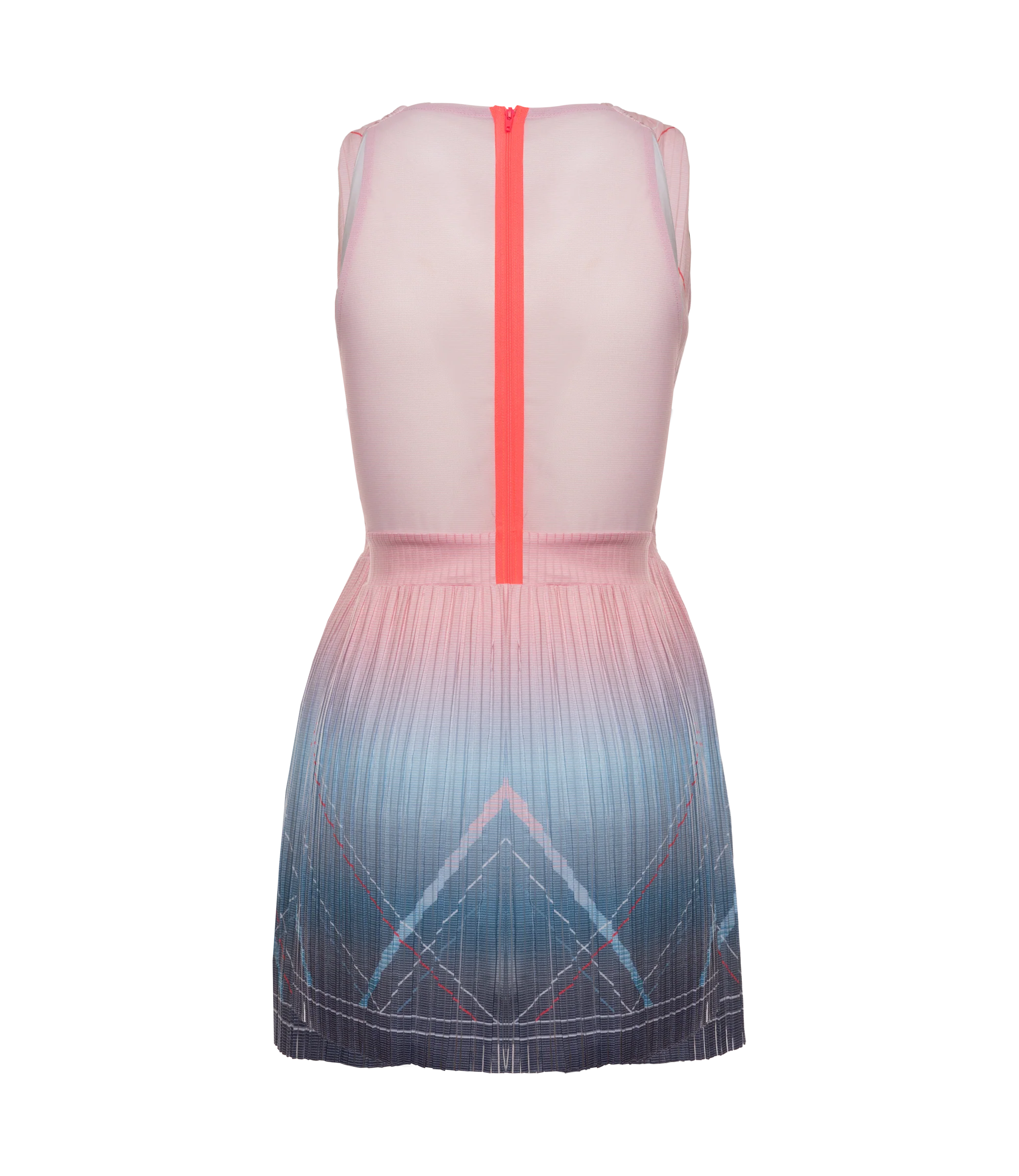 196046-466 | DEEP V PLEATED DRESS | SILVERLAKE BLUE - Image 2