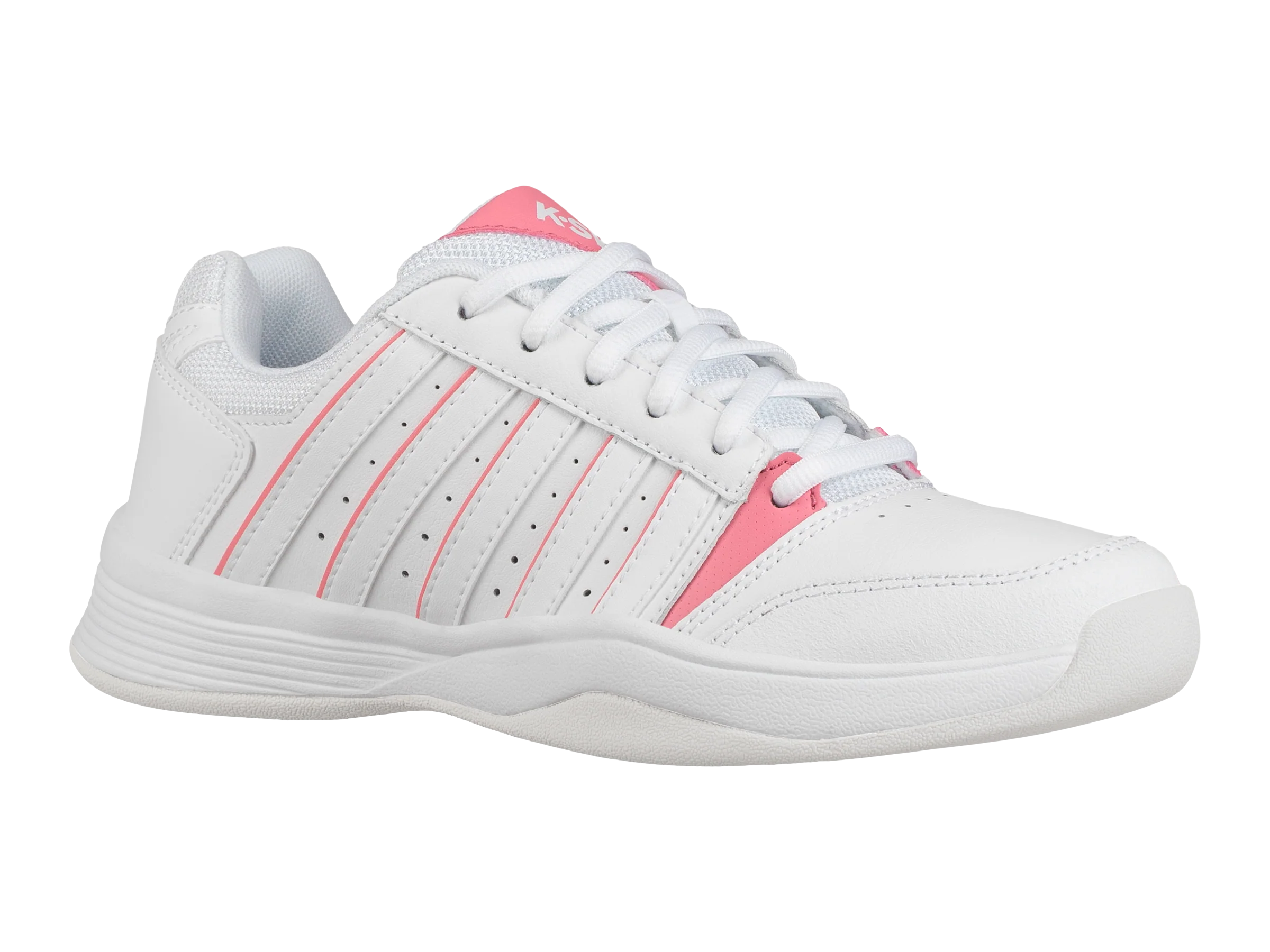 85856-154-M | COURT SMASH CARPET | WHITE/PINK LEMONADE/GULL GRAY - Image 2