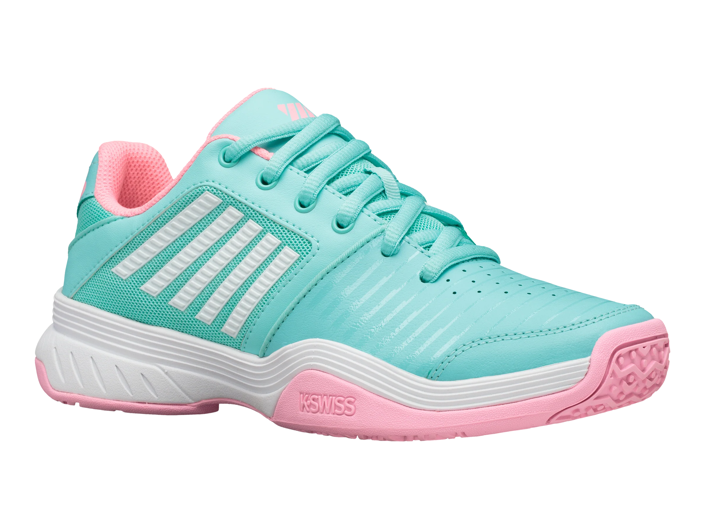 86609-437-M | COURT EXPRESS OMNI | ARUBA BLUE/SOFT NEON PINK/WHITE - Image 2