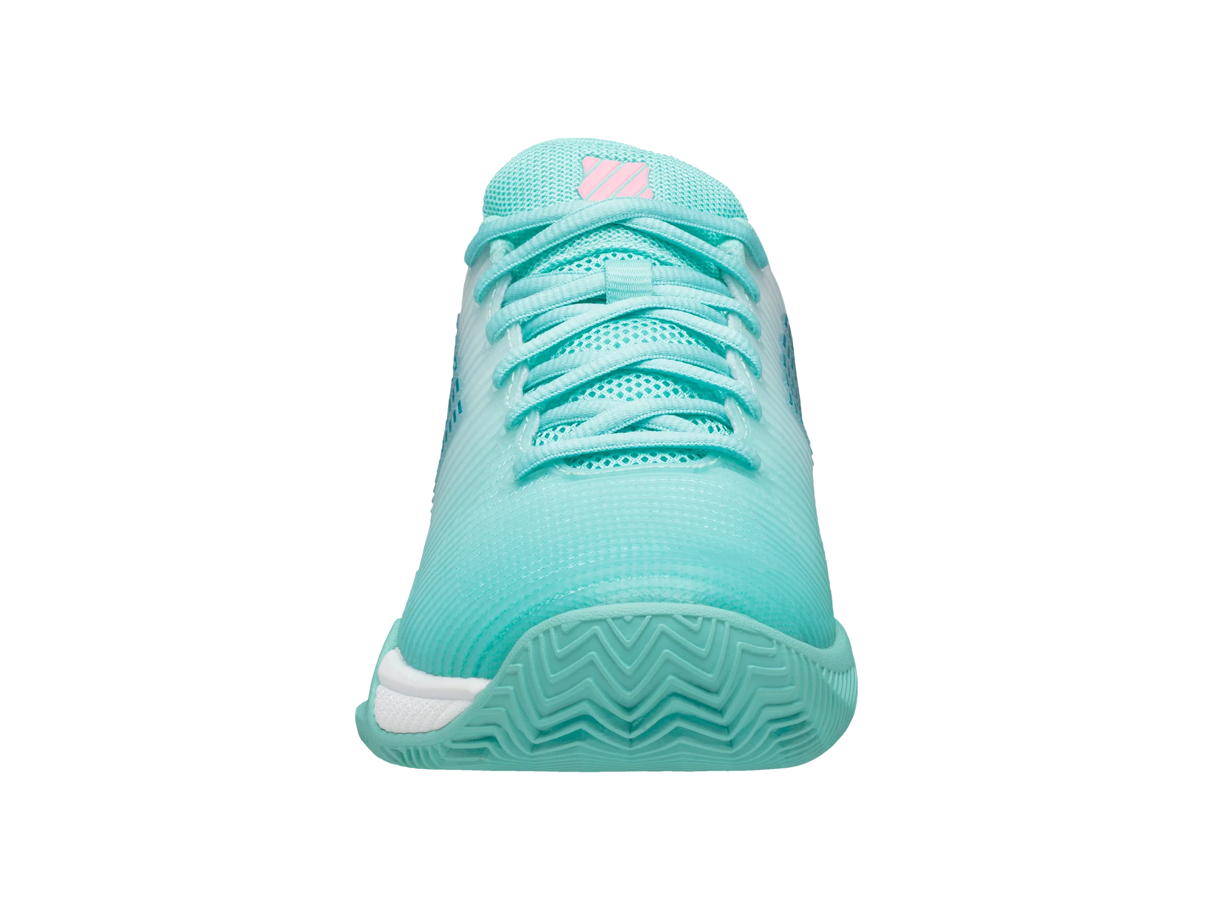 86614-439-M | HYPERCOURT EXPRESS 2 CLAY | ARUBA BLUE/WHITE/SOFT NEON PINK - Image 3