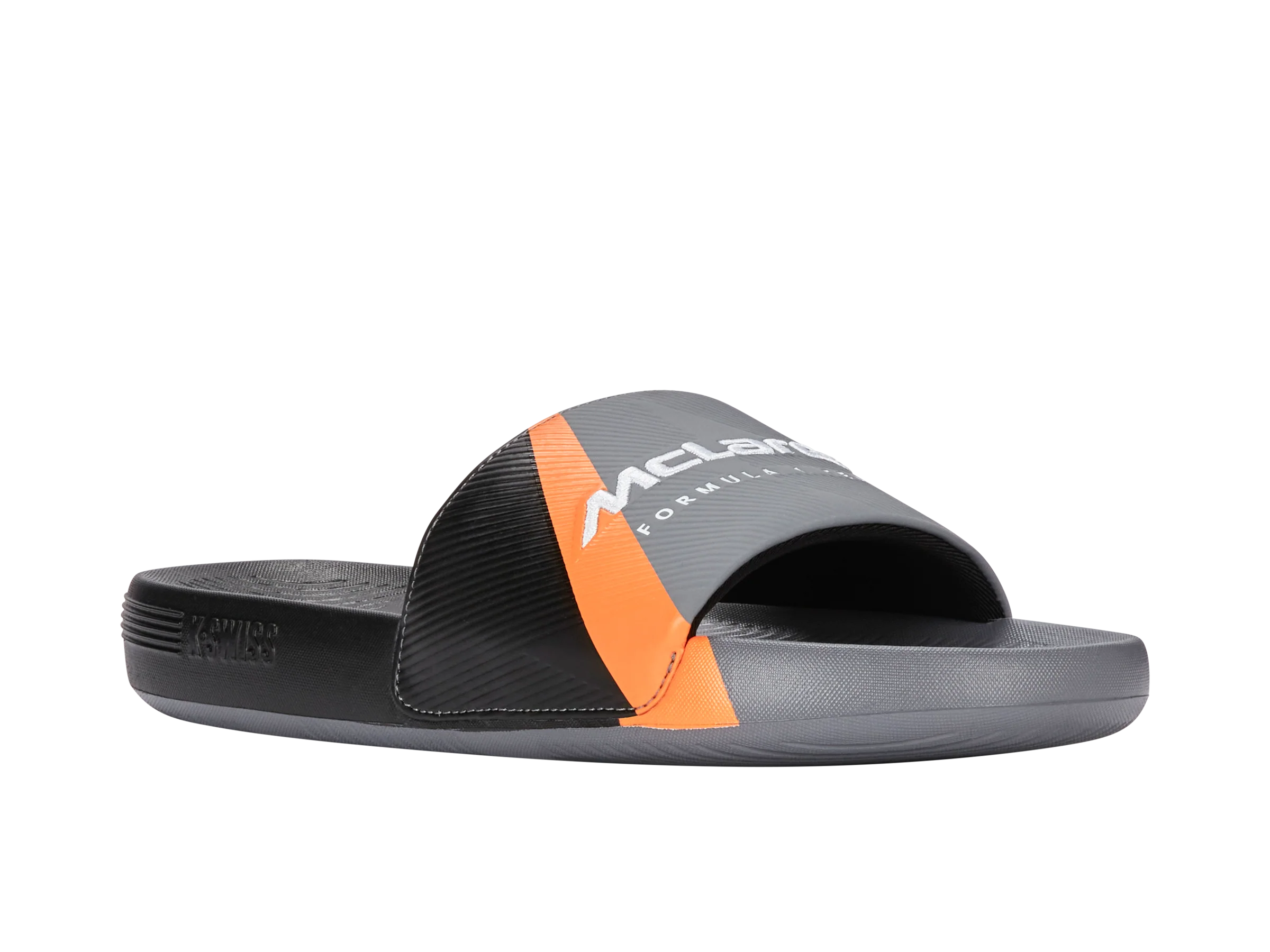 94422-090-M | SLIDE SANDAL X MCLAREN F1 TEAM | ANTHRACITE/BLACK/PAPAYA - Image 2