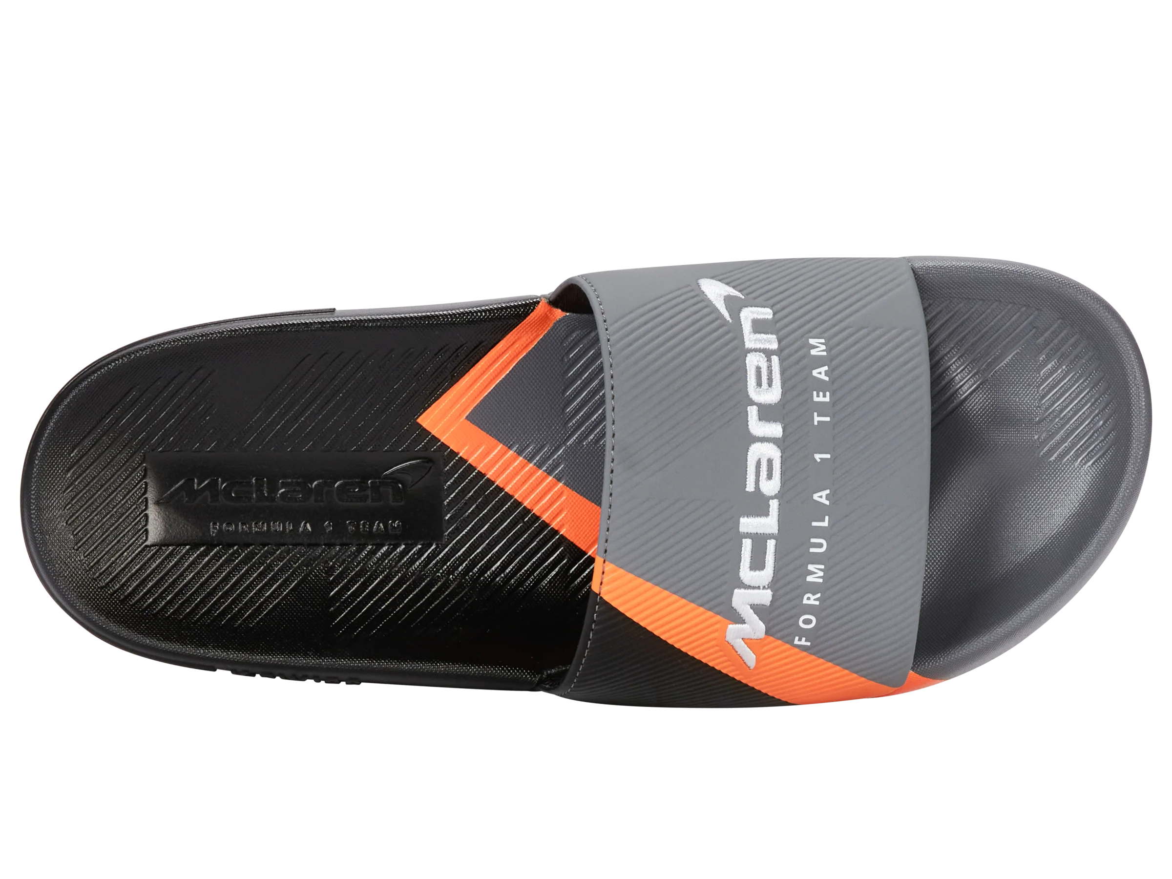 94422-090-M | SLIDE SANDAL X MCLAREN F1 TEAM | ANTHRACITE/BLACK/PAPAYA - Image 7
