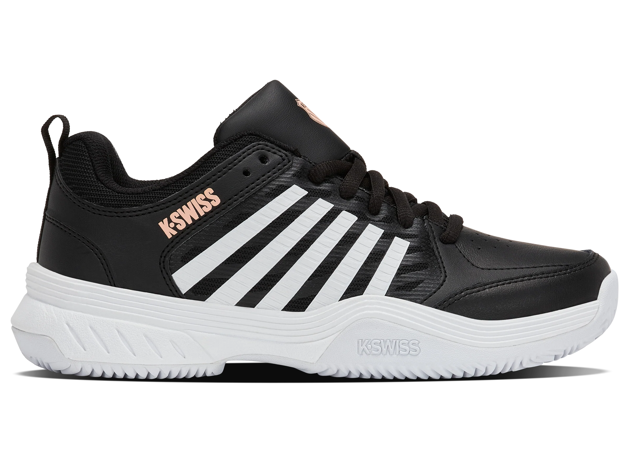 94429-078-M | COURT EXPRESS 2 CLAY | BLACK/WHITE/PEACH PARFAIT