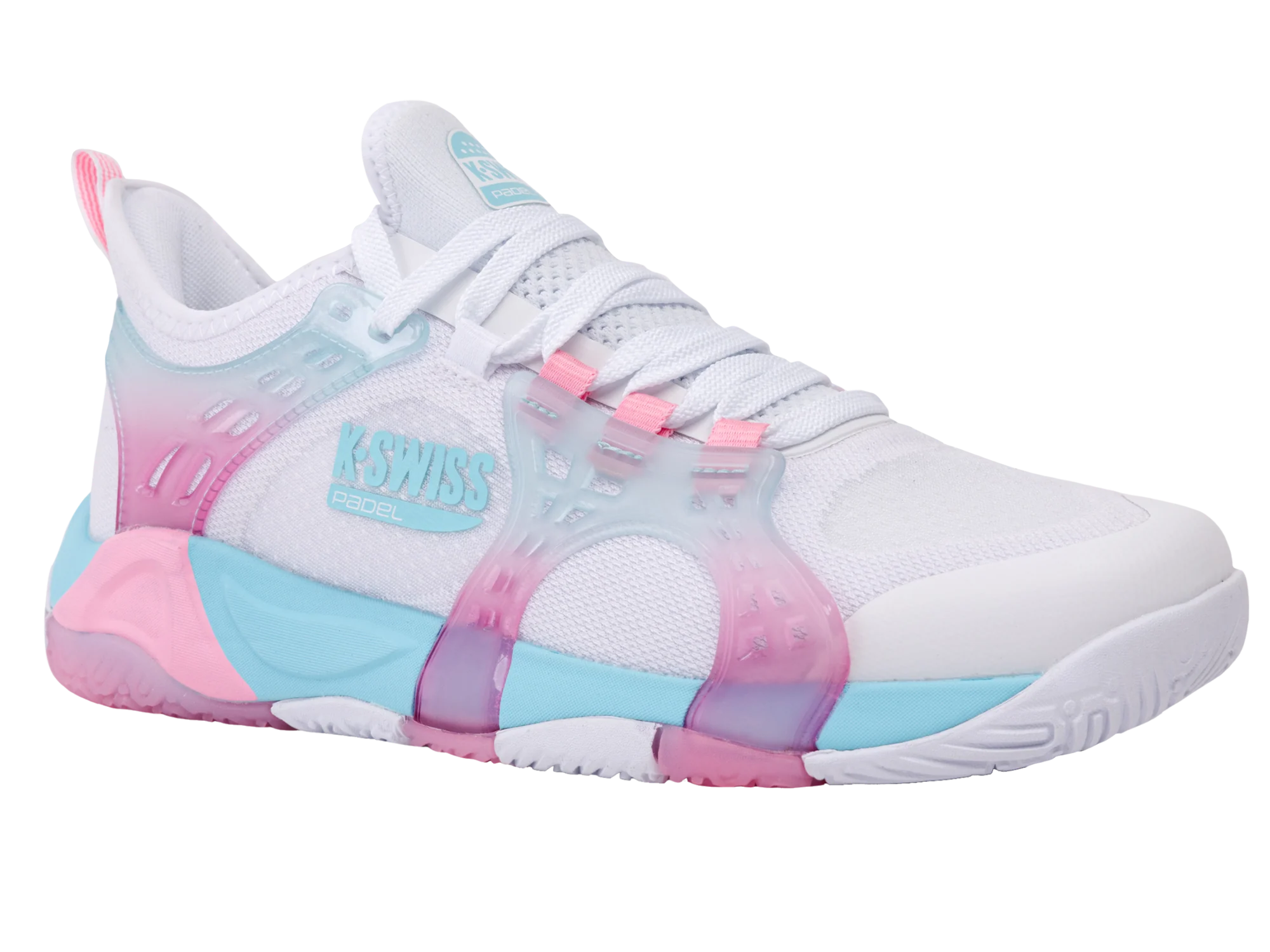 94597-146-M | K-FRAME PADEL | WHITE/SOFT NEON BLUE/NEON BUBLE GUM - Image 2