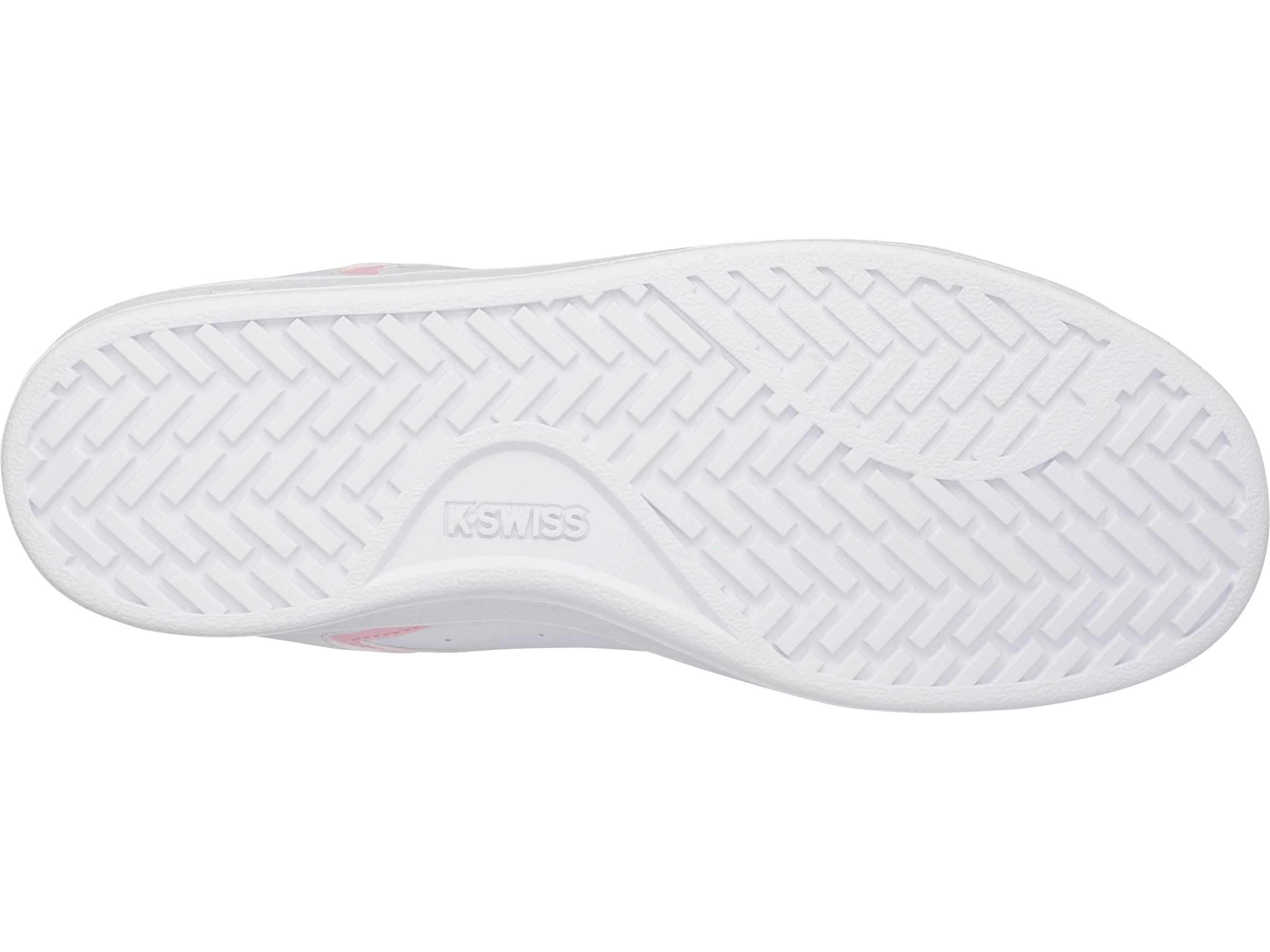 96347-179-M | WOMENS CLEAN COURT II CMF | WHITE/PARFAIT PINK - Image 5