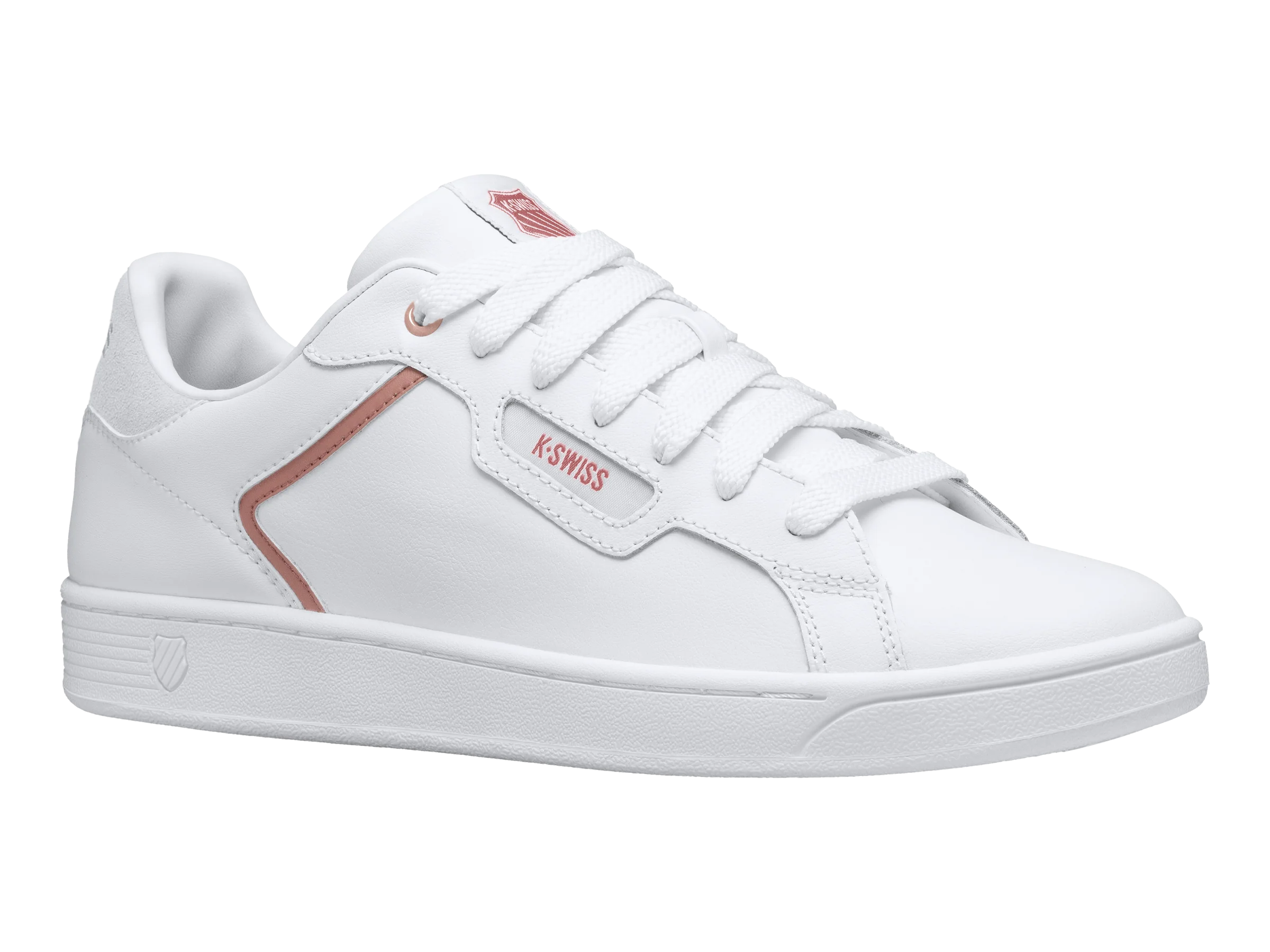 96347-188-M | WOMENS CLEAN COURT II CMF | WHITE/ROSE GOLD - Image 2