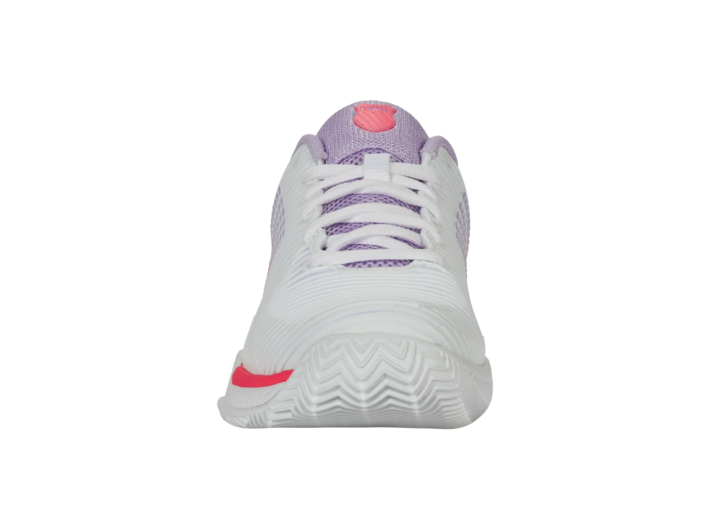 96614-182-M | HYPERCOURT EXPRESS 2 CLAY | WHITE/ORCHID PETAL/NEON BLAZE - Image 3