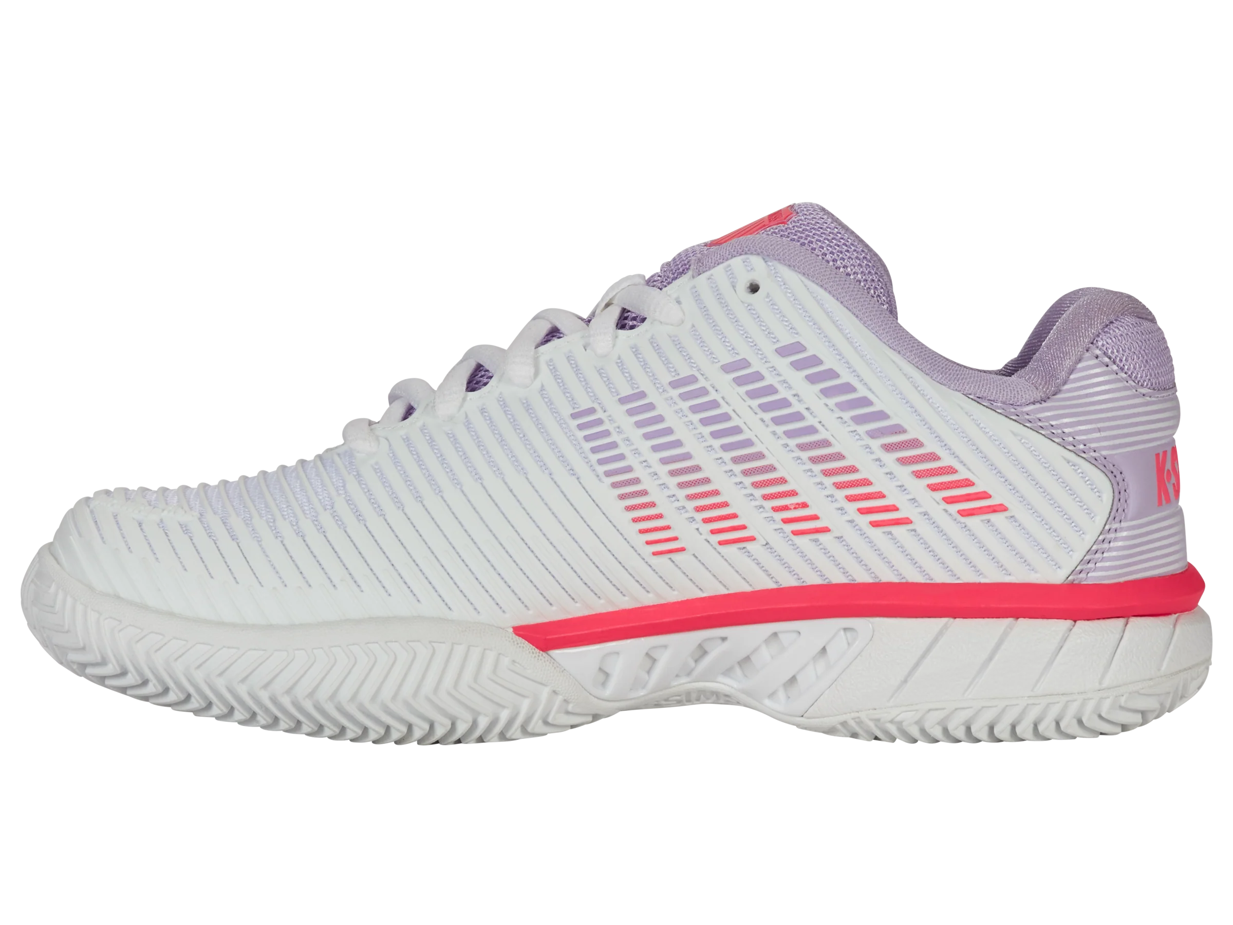 96614-182-M | HYPERCOURT EXPRESS 2 CLAY | WHITE/ORCHID PETAL/NEON BLAZE - Image 5