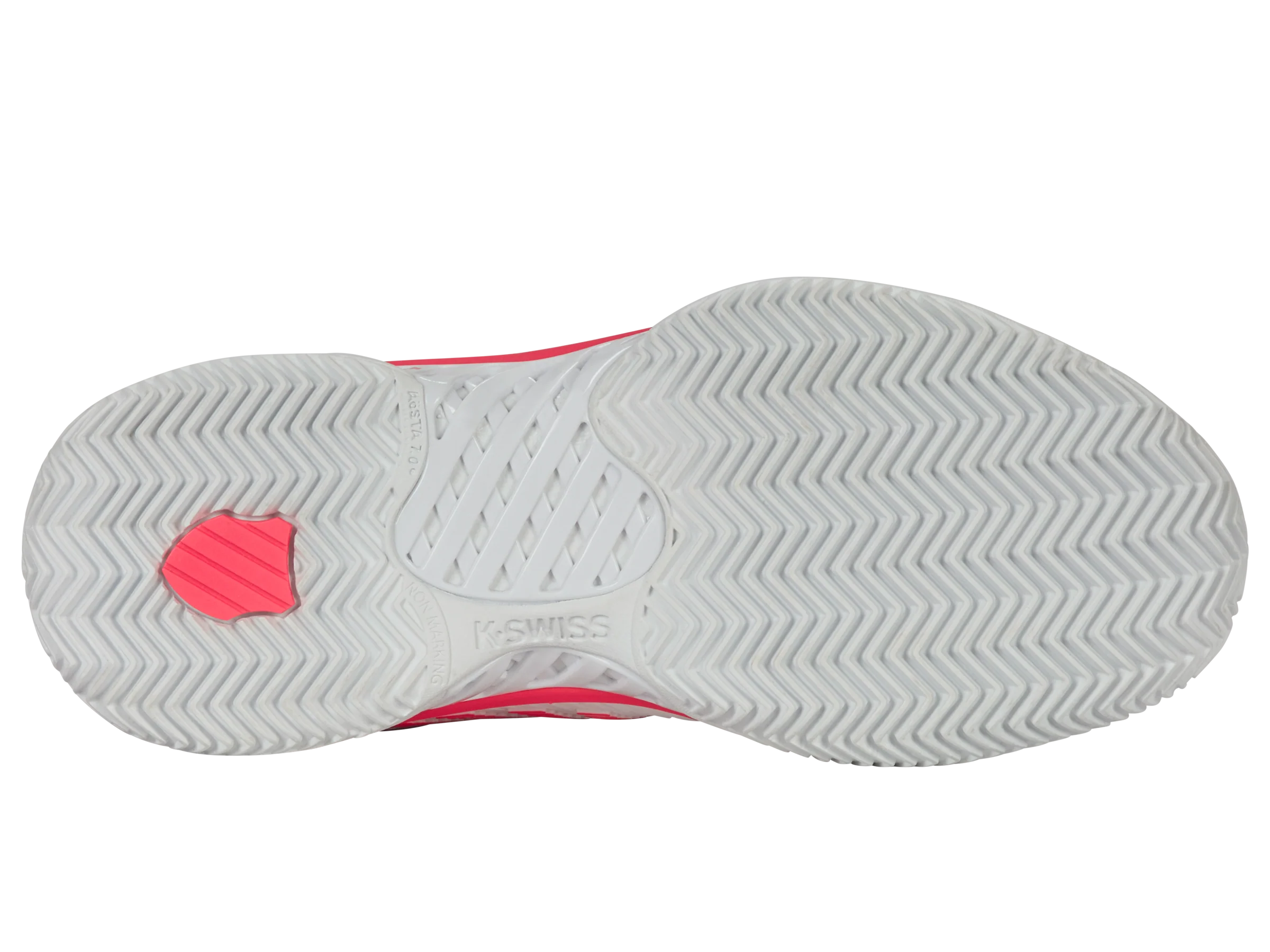 96614-182-M | HYPERCOURT EXPRESS 2 CLAY | WHITE/ORCHID PETAL/NEON BLAZE - Image 6