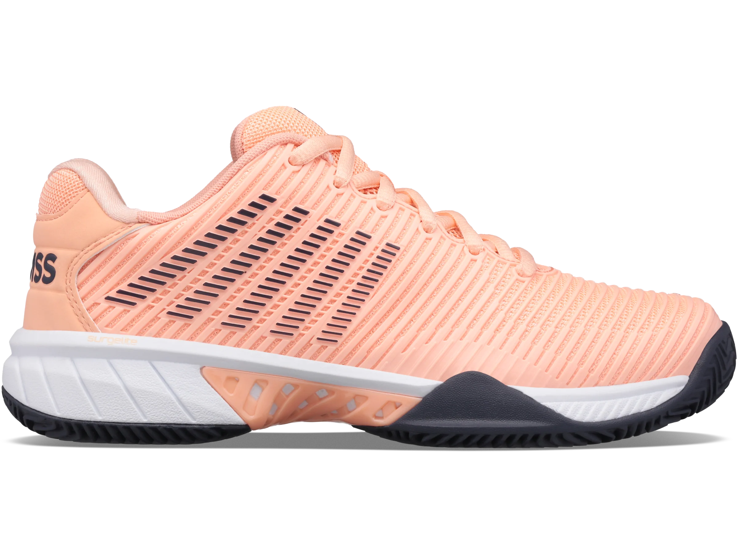 96614-606-M | HYPERCOURT EXPRESS 2 CLAY | PEACH NECTAR/GRAYSTONE/WHITE
