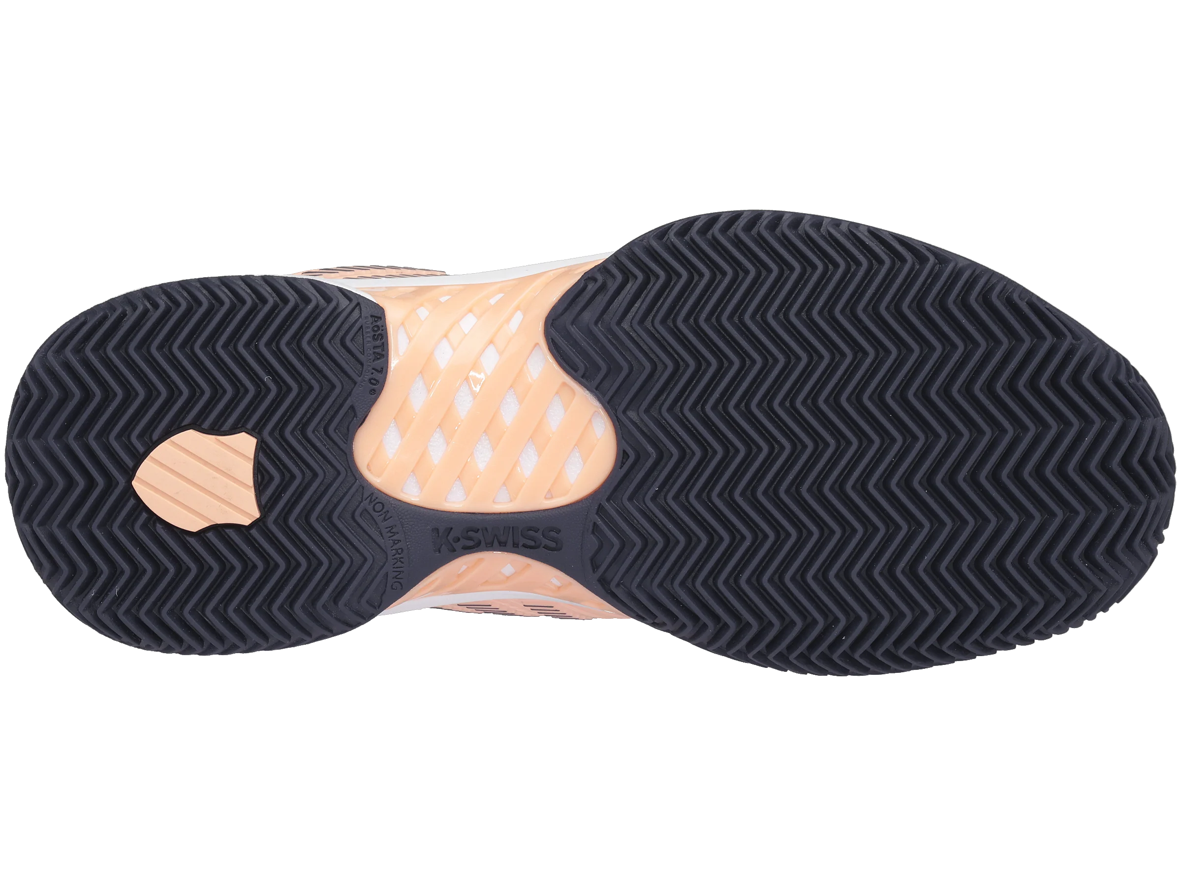 96614-606-M | HYPERCOURT EXPRESS 2 CLAY | PEACH NECTAR/GRAYSTONE/WHITE - Image 6