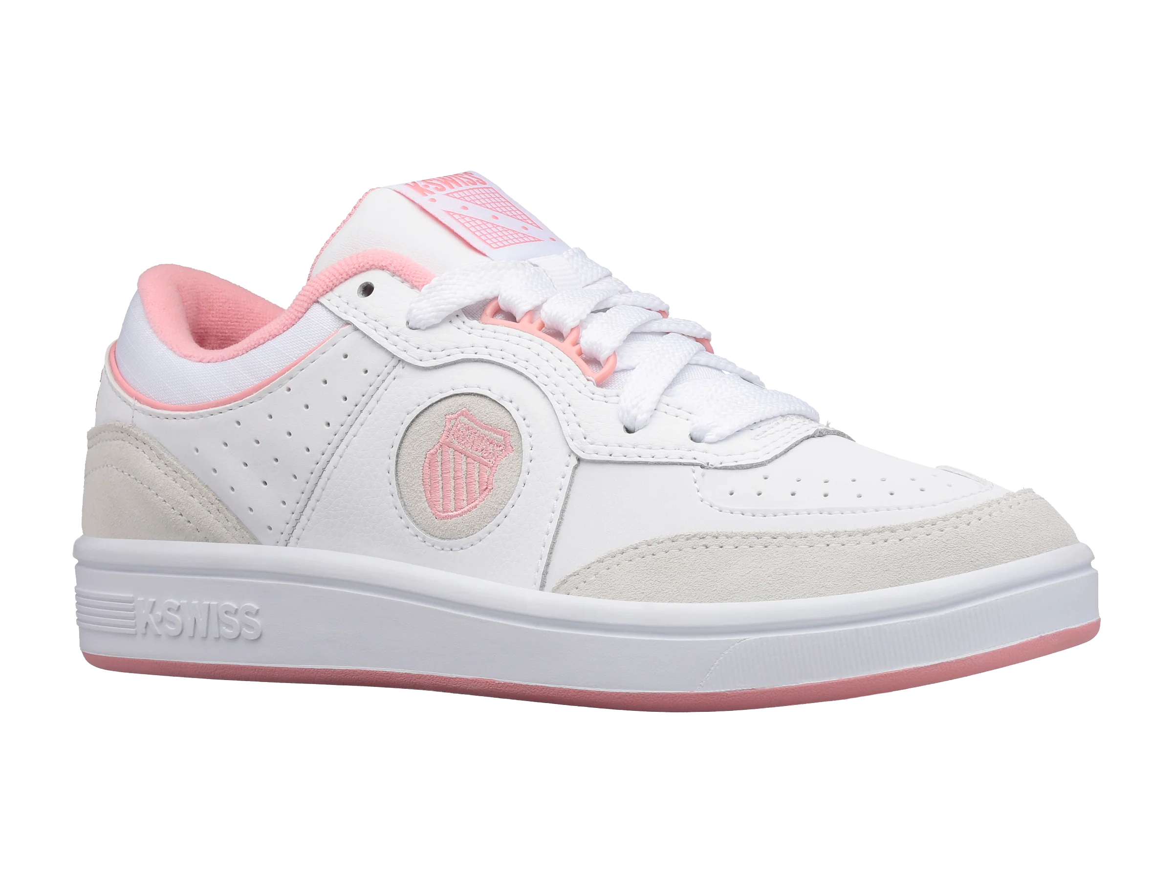 96802-973-M | WOMENS NORTH COURT | WHITE/FLAMINGO PINK - Image 2
