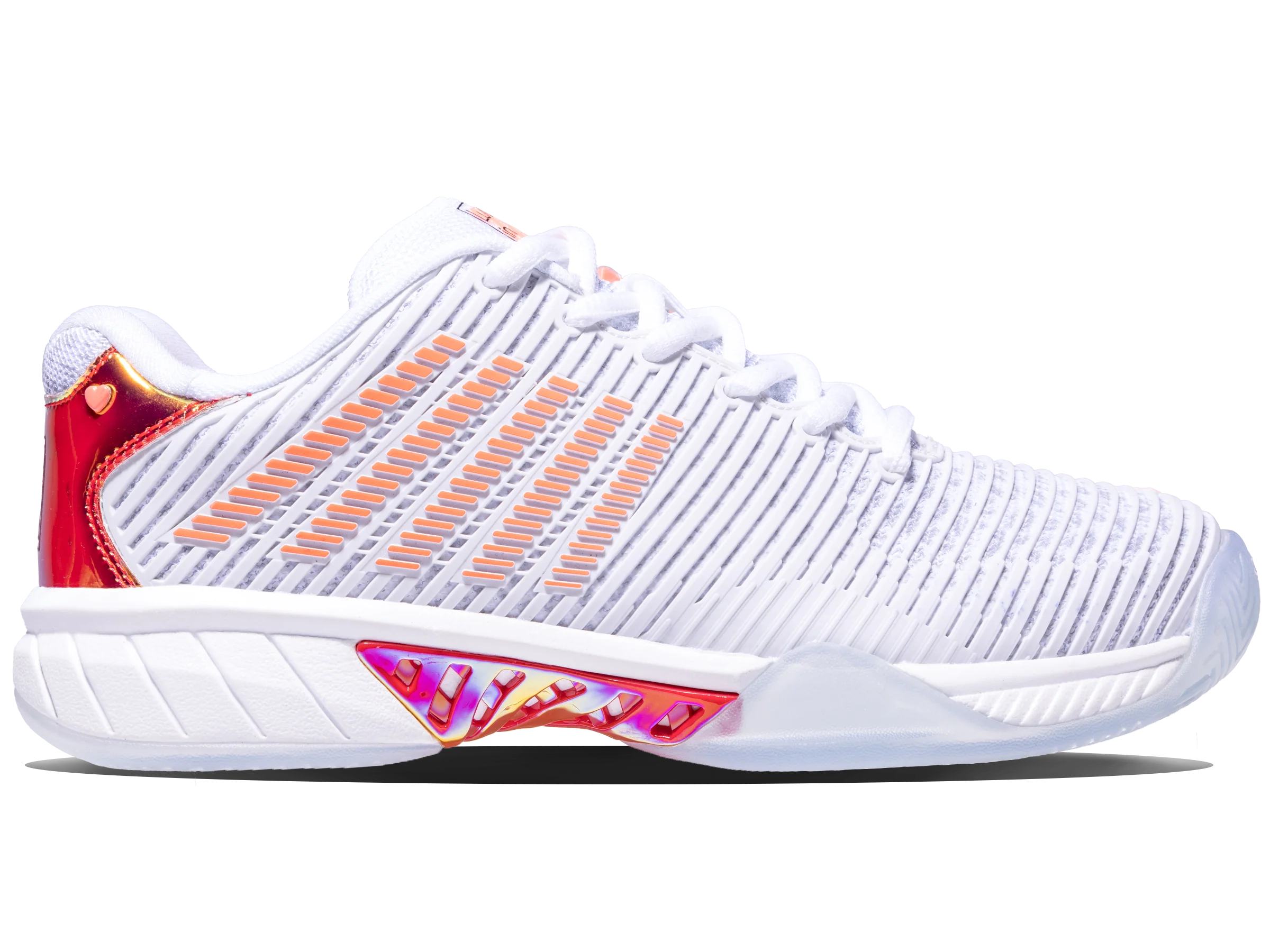 97382-112-M | HYPERCOURT EXPRESS 2 LUCKY IN LOVE | WHITE/DOVE/ORANGE GLOW