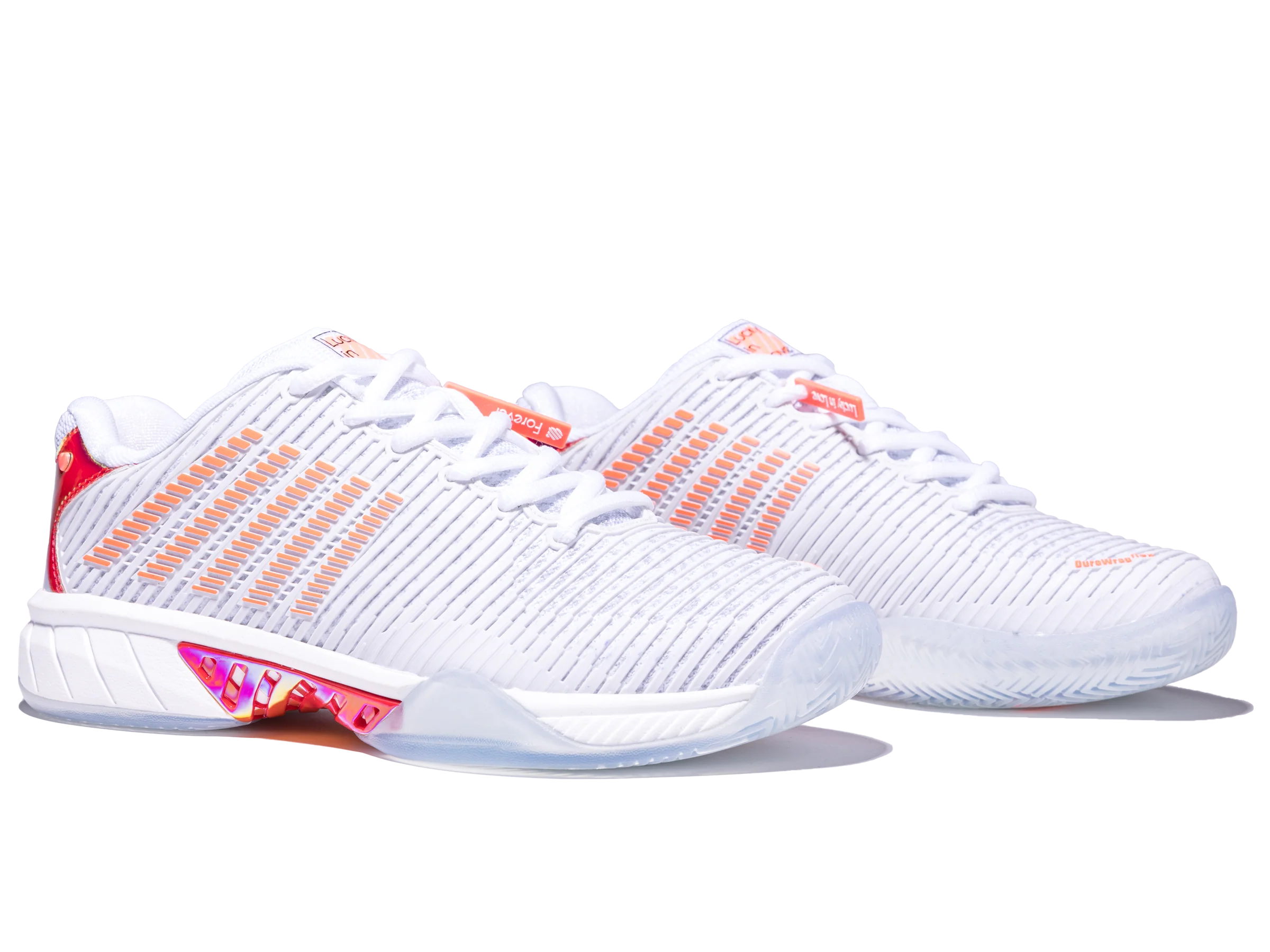 97382-112-M | HYPERCOURT EXPRESS 2 LUCKY IN LOVE | WHITE/DOVE/ORANGE GLOW - Image 2