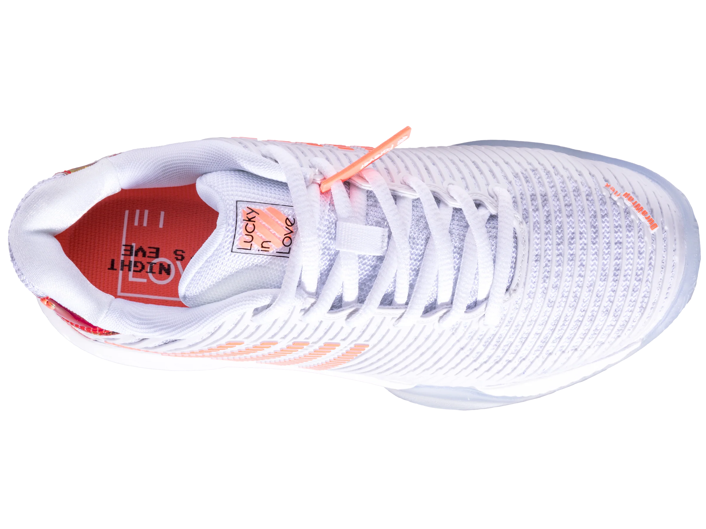 97382-112-M | HYPERCOURT EXPRESS 2 LUCKY IN LOVE | WHITE/DOVE/ORANGE GLOW - Image 9